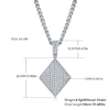 Cube Hip Hop Necklace S925 Silver Pendant Moissanite Grade D 0.85CT 1